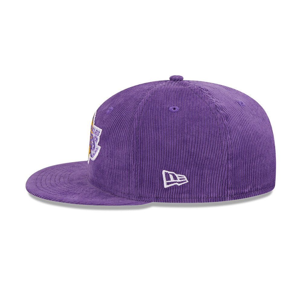 NEWERA LA ドジャース キャップ 帽子 コーデュロイ 紫