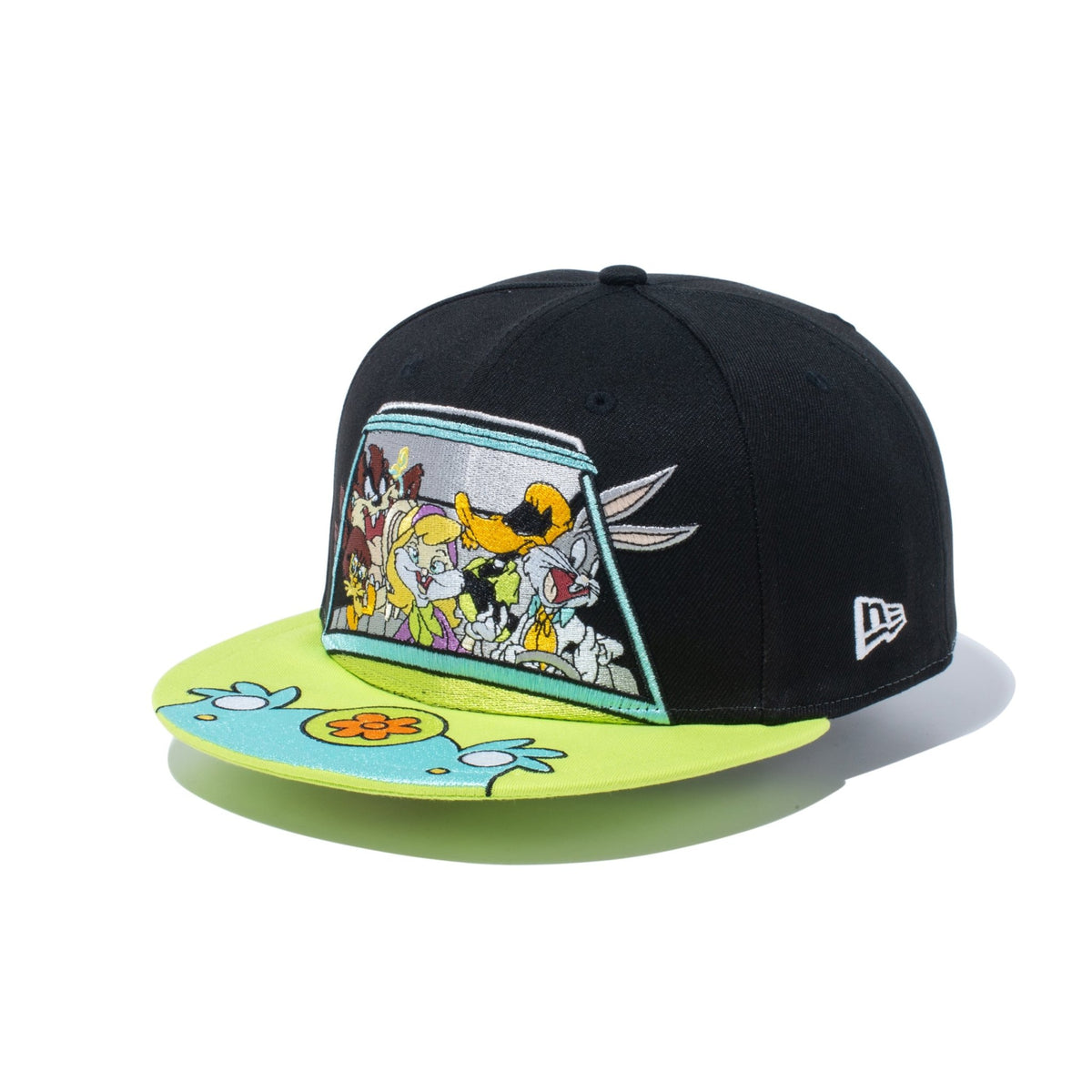 59FIFTY WB 100th Year Looney Tunes x Retro Classics Mashup Pack ブラック  ライムグリーンバイザー