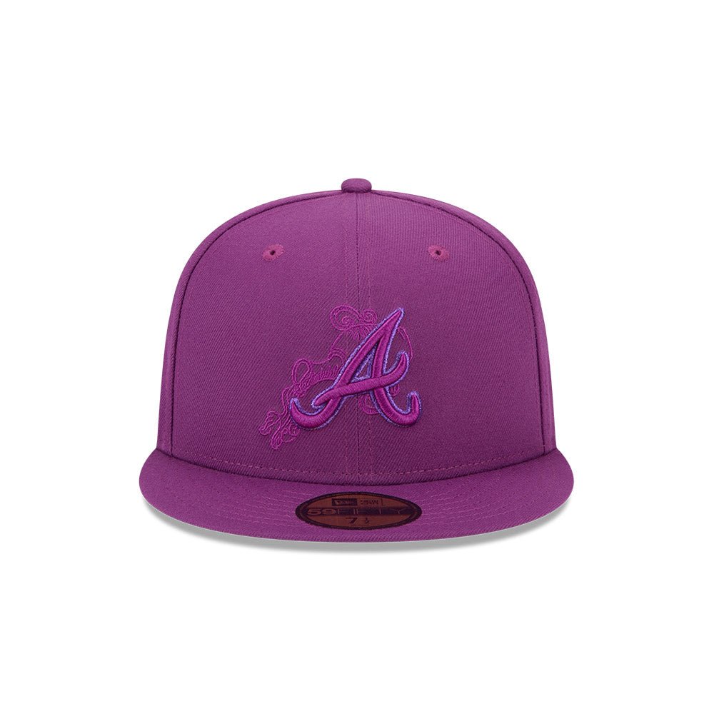 59FIFTY Zodiac アトランタ・ブレーブス パープル グレー
