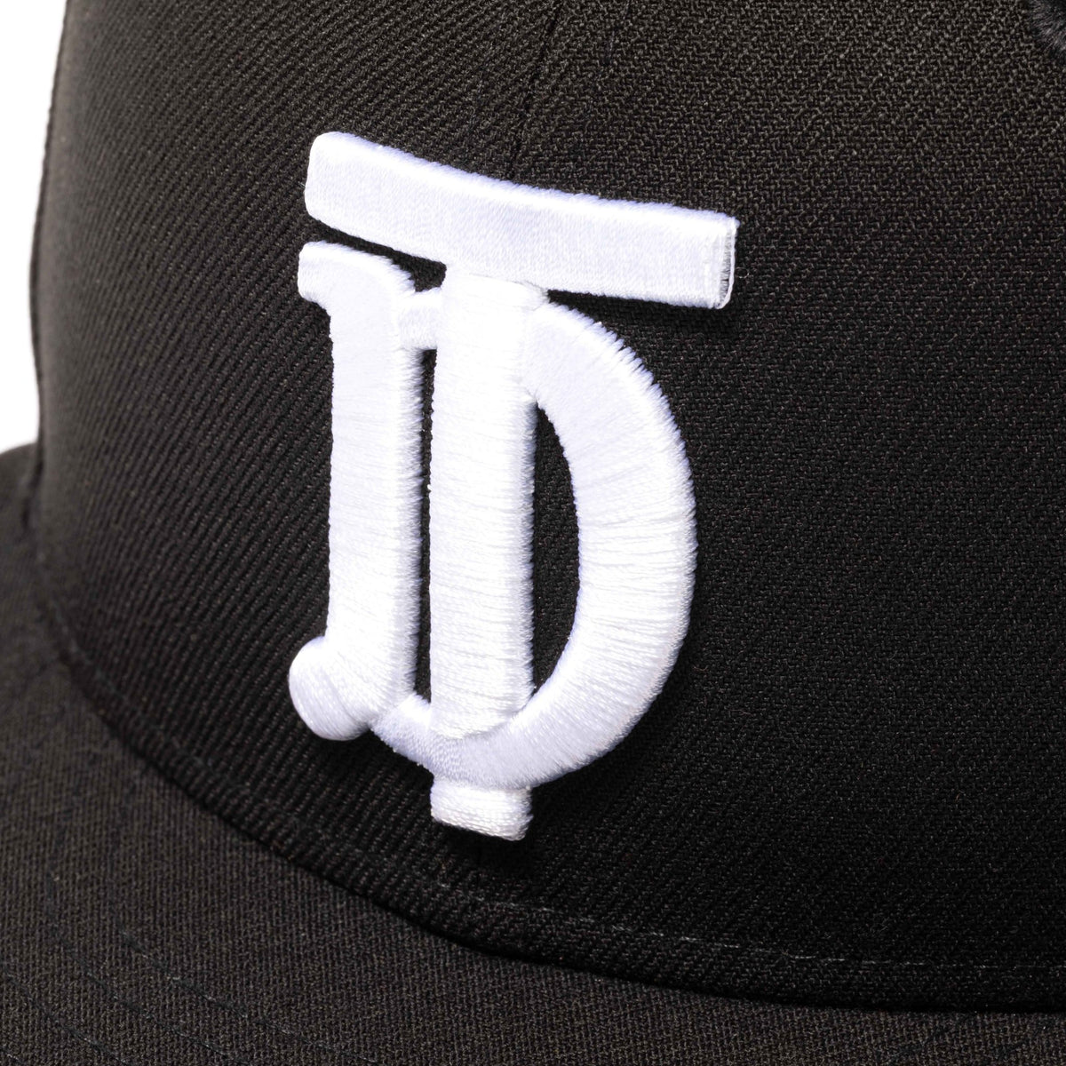 9FIFTY DOWNTOWN × New Era イニシャルロゴ ブラック グレーアンダー 