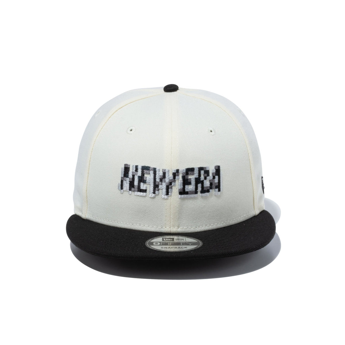 NEW ERA ニューエラ キャップ M-L 白x黒xグレー