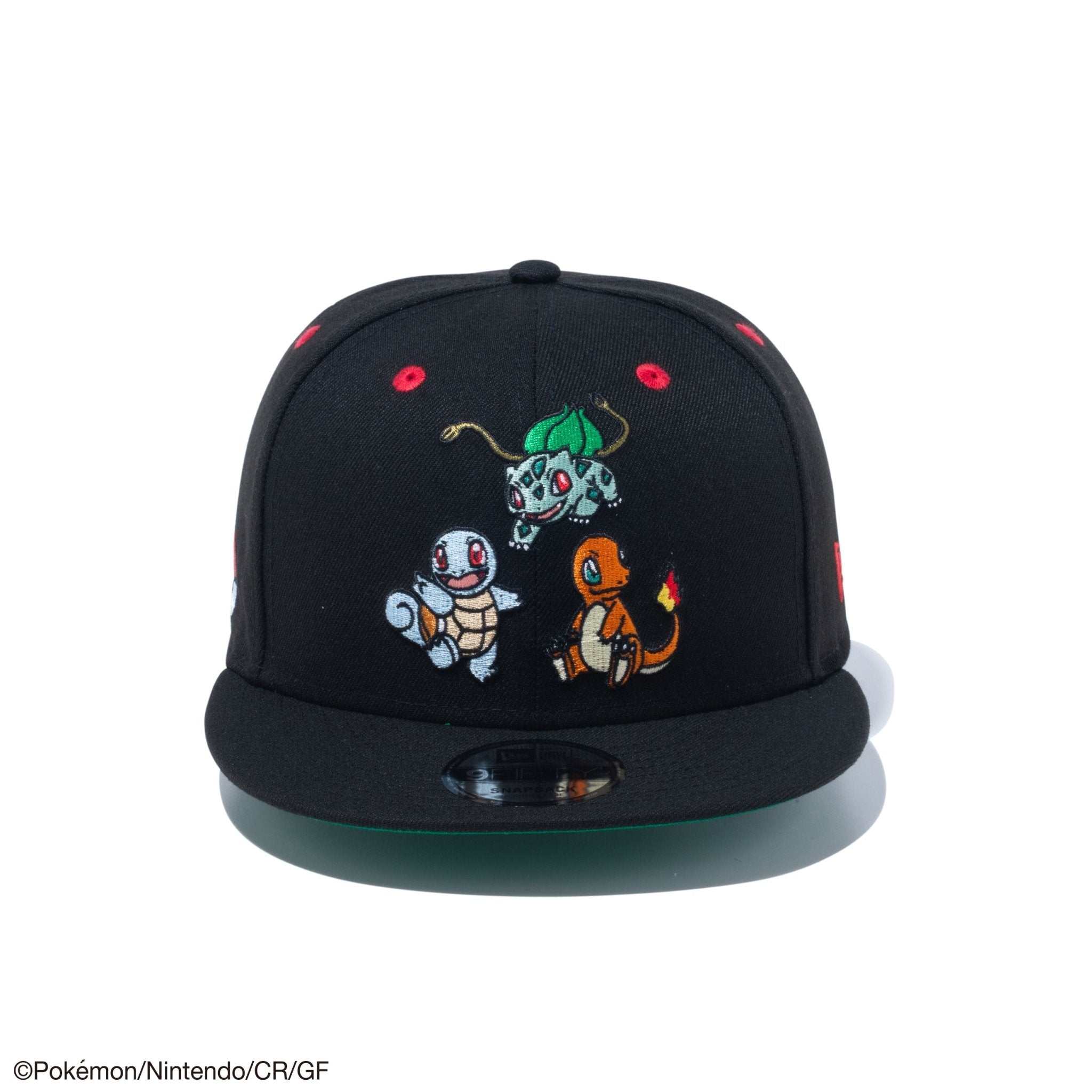 NEW ERA ニューエラ ポケモン 帽子 キャップ ヒトカゲ ゼニガメ 9FIFTY Pokémon ポケモン フシギダネ ヒトカゲ ゼニガメ ブラック