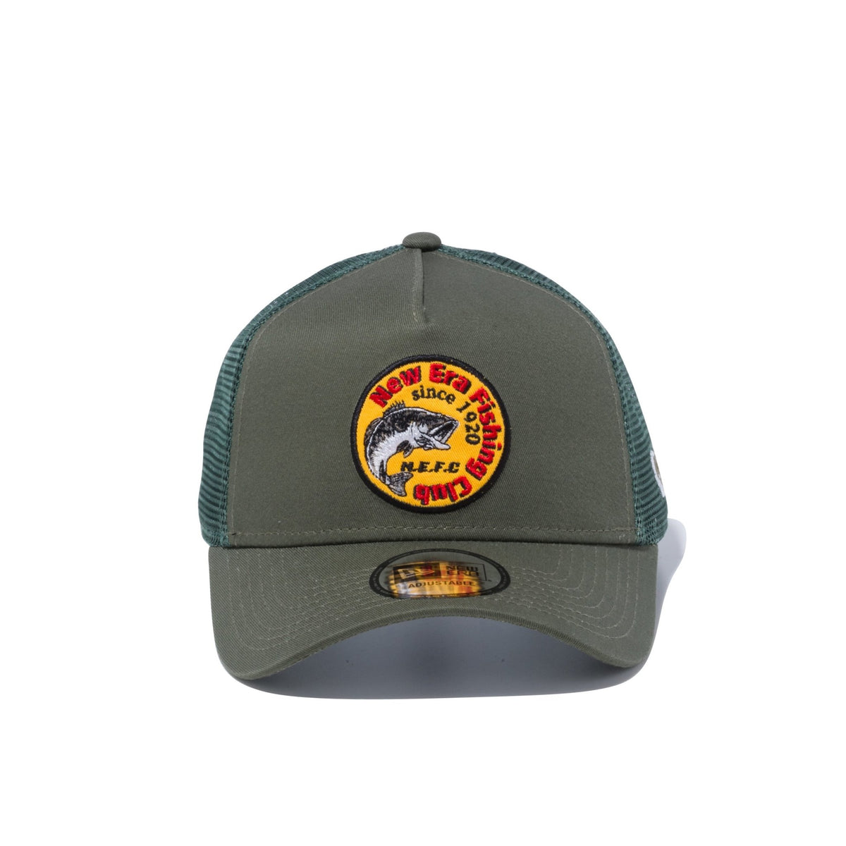 Newera アウトドア フィッシングクラブ クルーネック トレーナー 9FORTY A-Frame トラッカー New Era Angler's Club ブラック