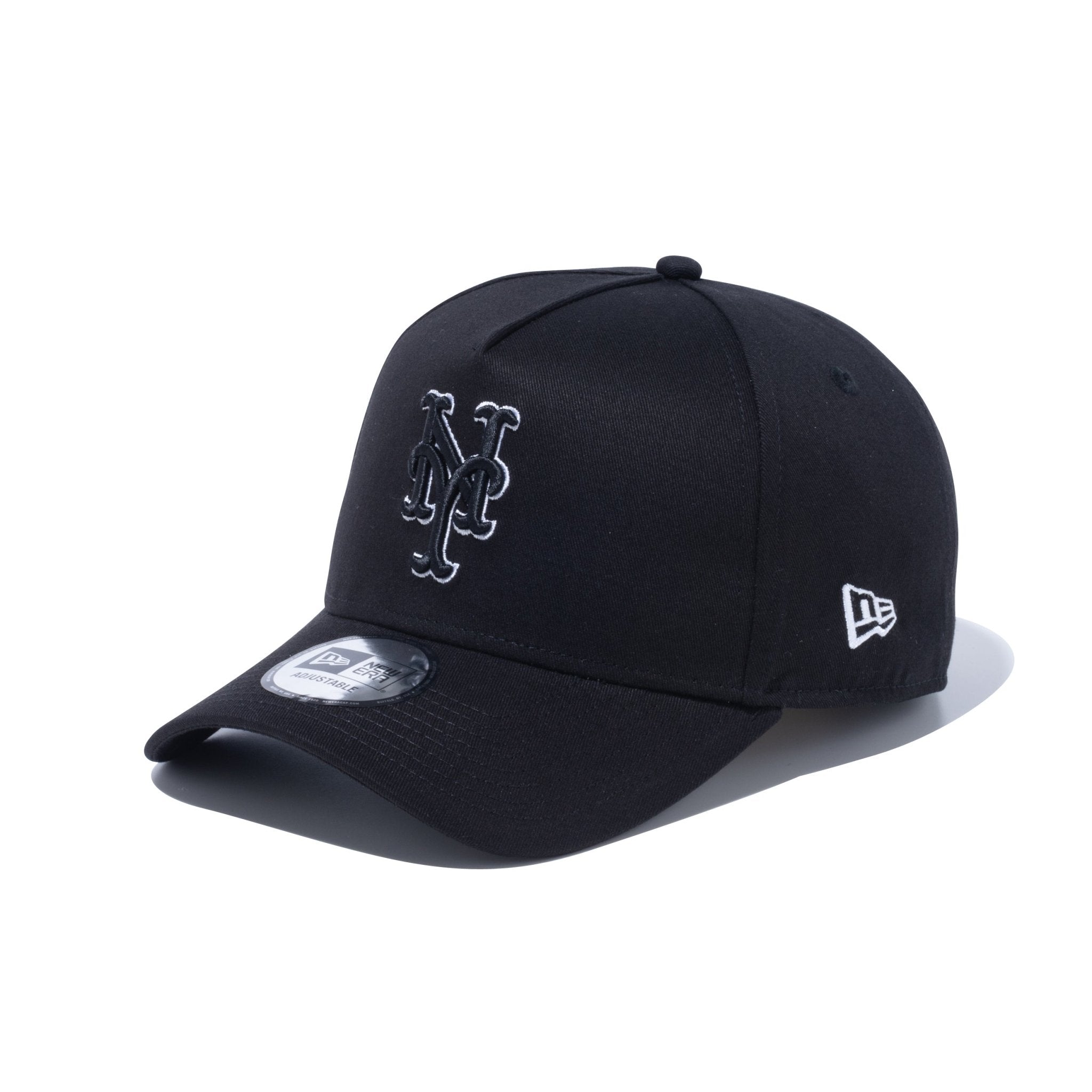 【海外限定】ニューエラ ニューヨークメッツ 9FORTY Aフレーム ブラック 9FORTY A-Frame Black and White ニューヨーク・メッツ ブラック