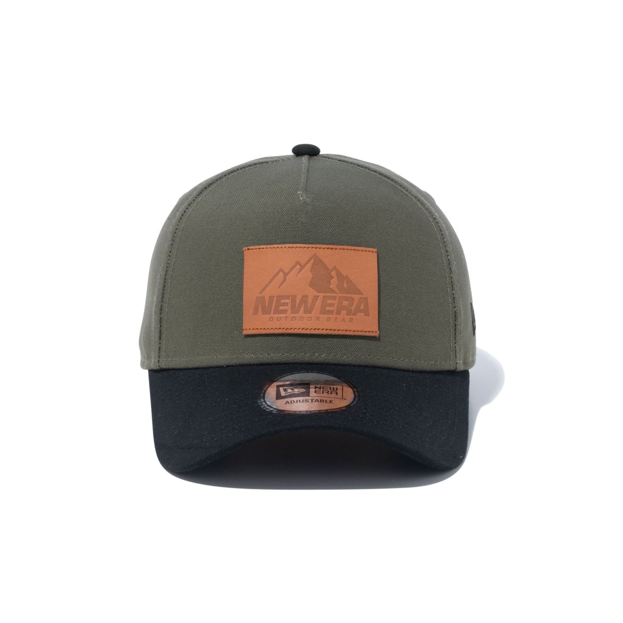 9FORTY A-Frame Duck Canvas ダックキャンバス レザーパッチ モス