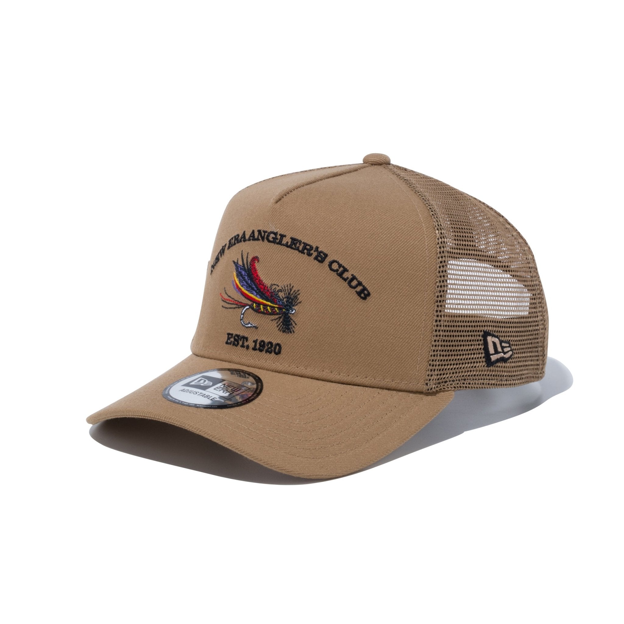 NEW ERA ANGLER'S CLUB 9FORTYA-Frameキャップ 9FORTY A-Frame トラッカー New Era Angler's Club フライ カーキ