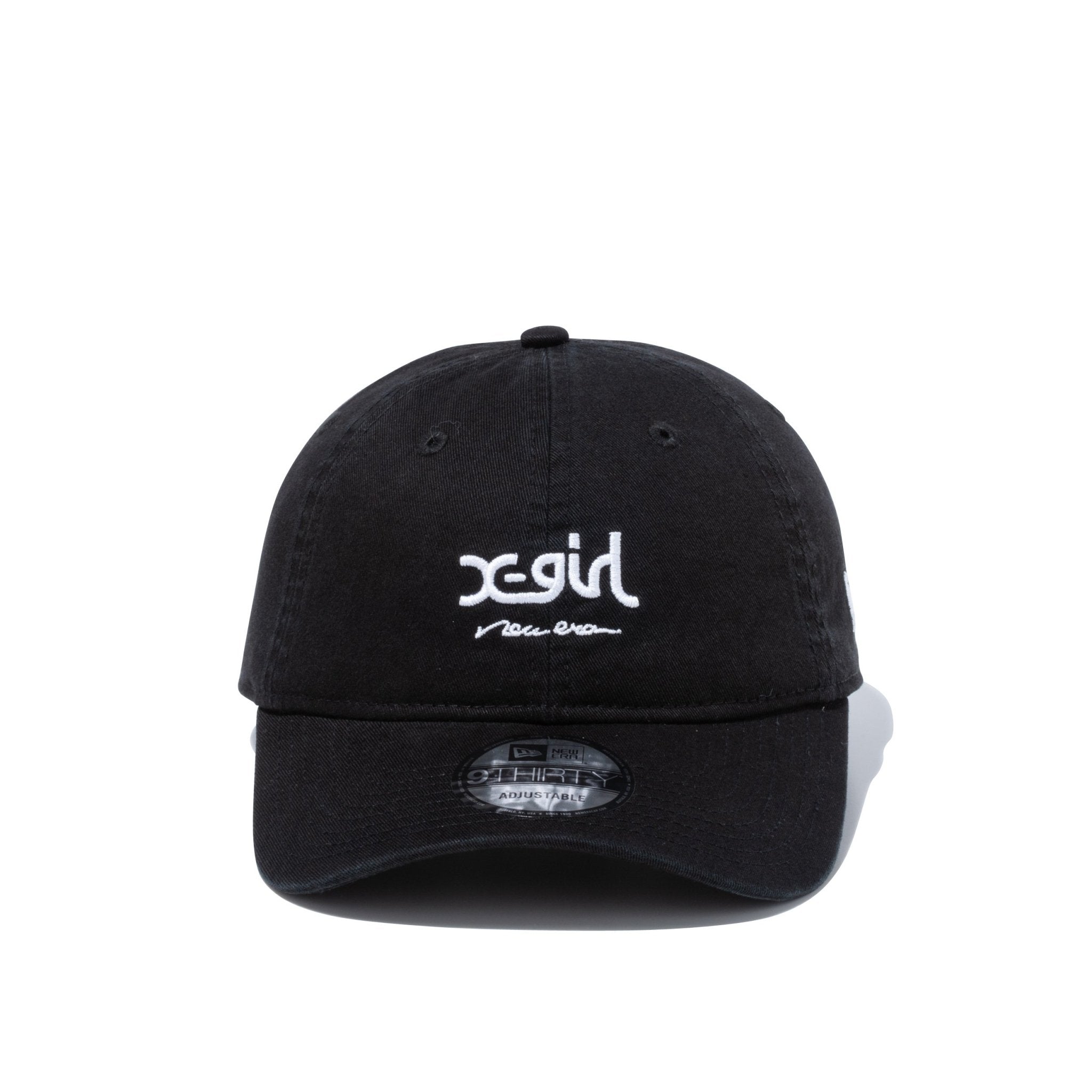 9THIRTY X-girl ミルズロゴ new era ブラック × スノーホワイト