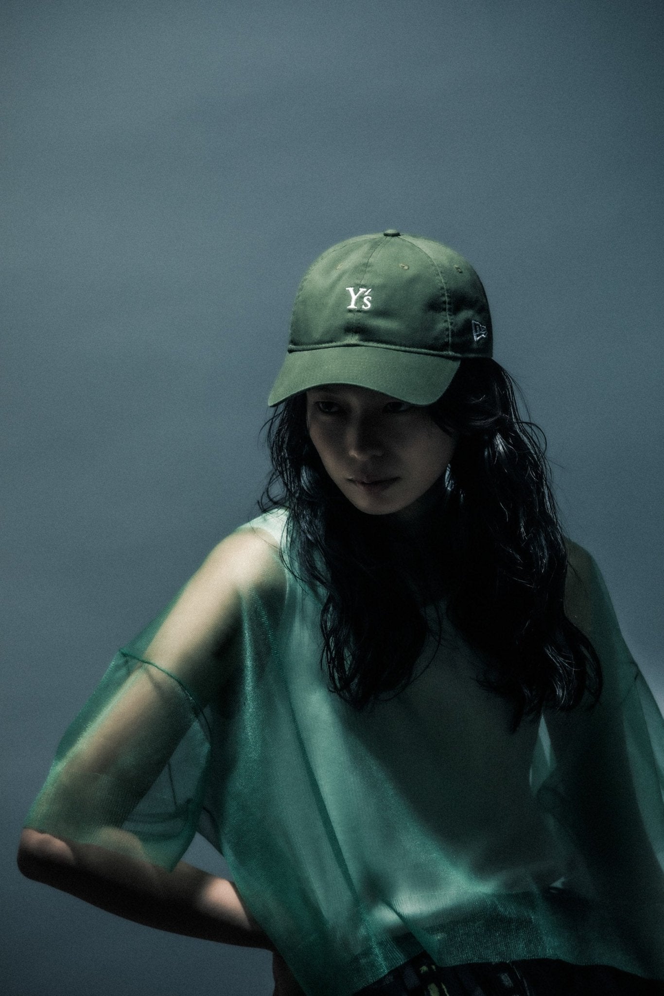 NEW ERA★ニューエラ★9.0型★タイガーストライプグリーンカモ★中古良品★ 9thirty-ys-ss24-14137799-osfm-