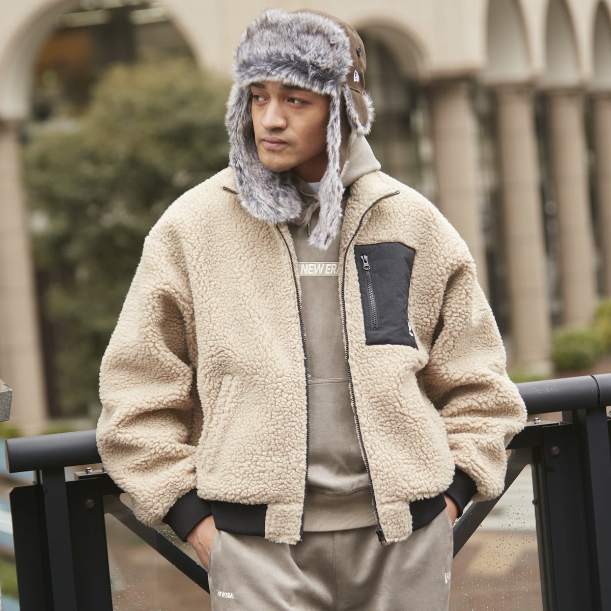 ボアブルゾン Boa Blouson ベージュ | ニューエラオンラインストア