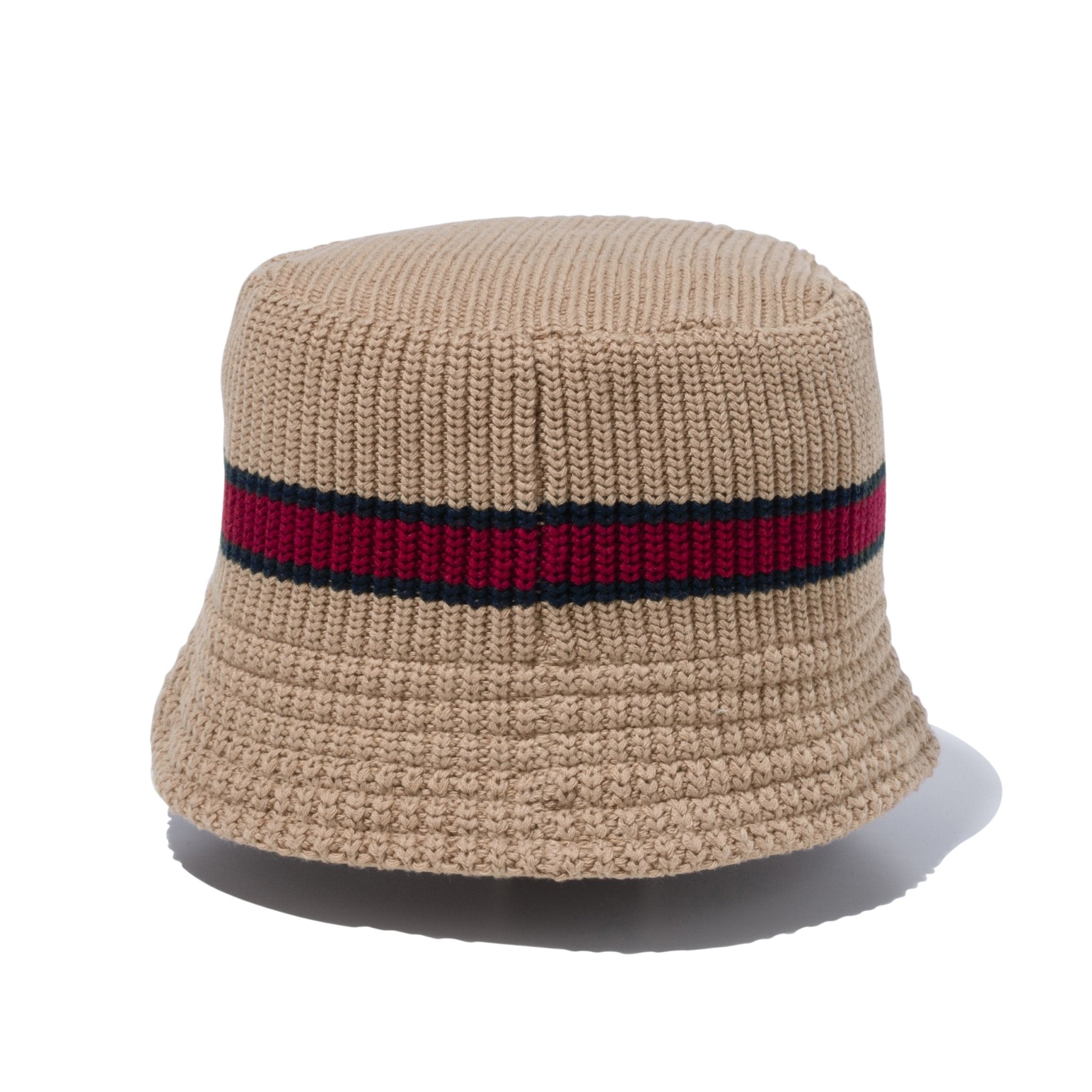ニットバケット Knit Bucket ベージュ/ネイビー/バーガンディ