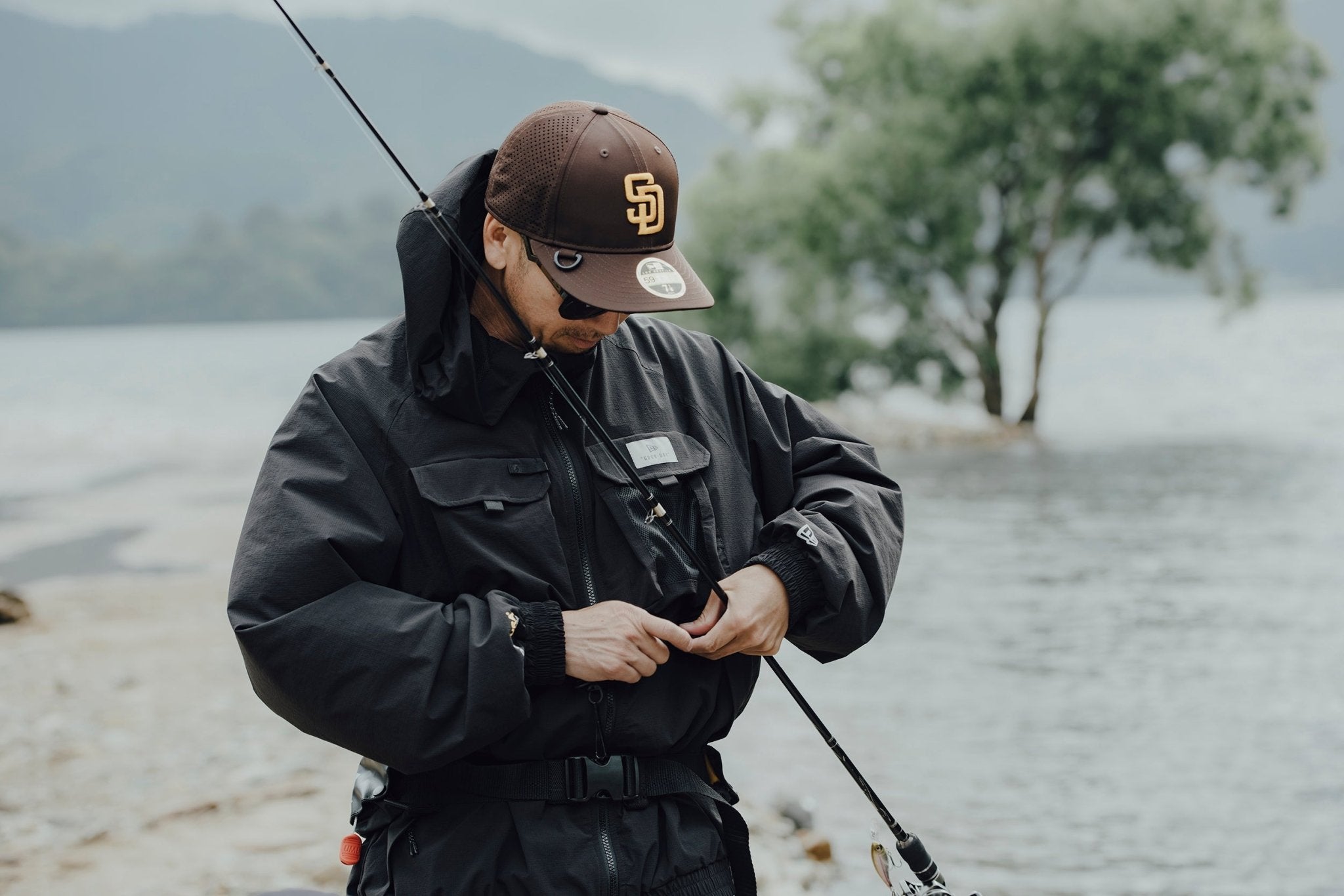 ドン様　NEW ERA LP 59FIFTY Angler Collection LP 59FIFTY Angler Collection サンディエゴ・パドレス バーントウッド