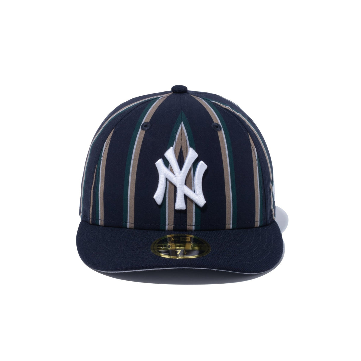 LP 59FIFTY BLACK LABEL SS23 ニューヨーク・ヤンキース ストライプ ネイビー グレーアンダーバイザー