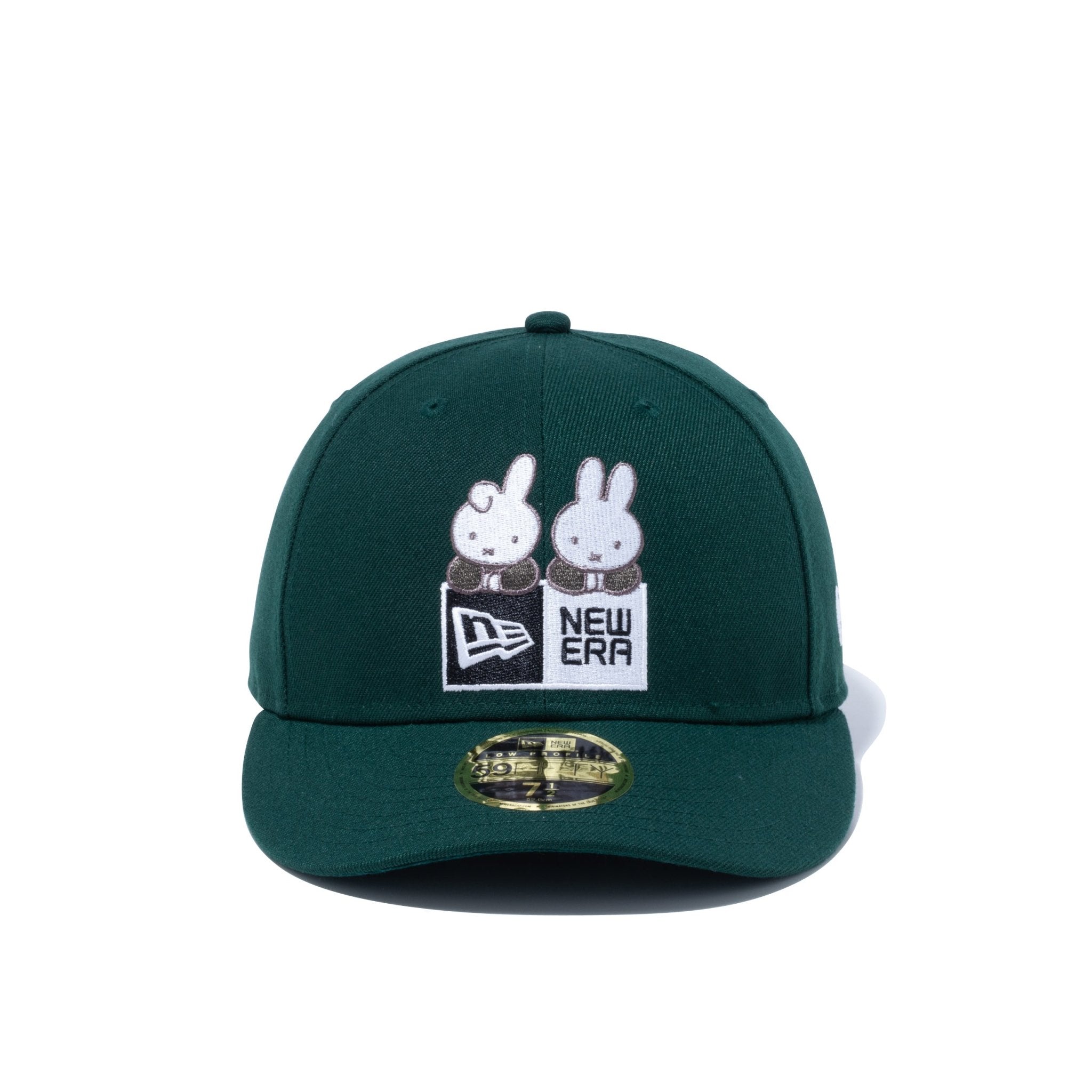 LP 59FIFTY miffy ミッフィー ボックスロゴ ダークグリーン