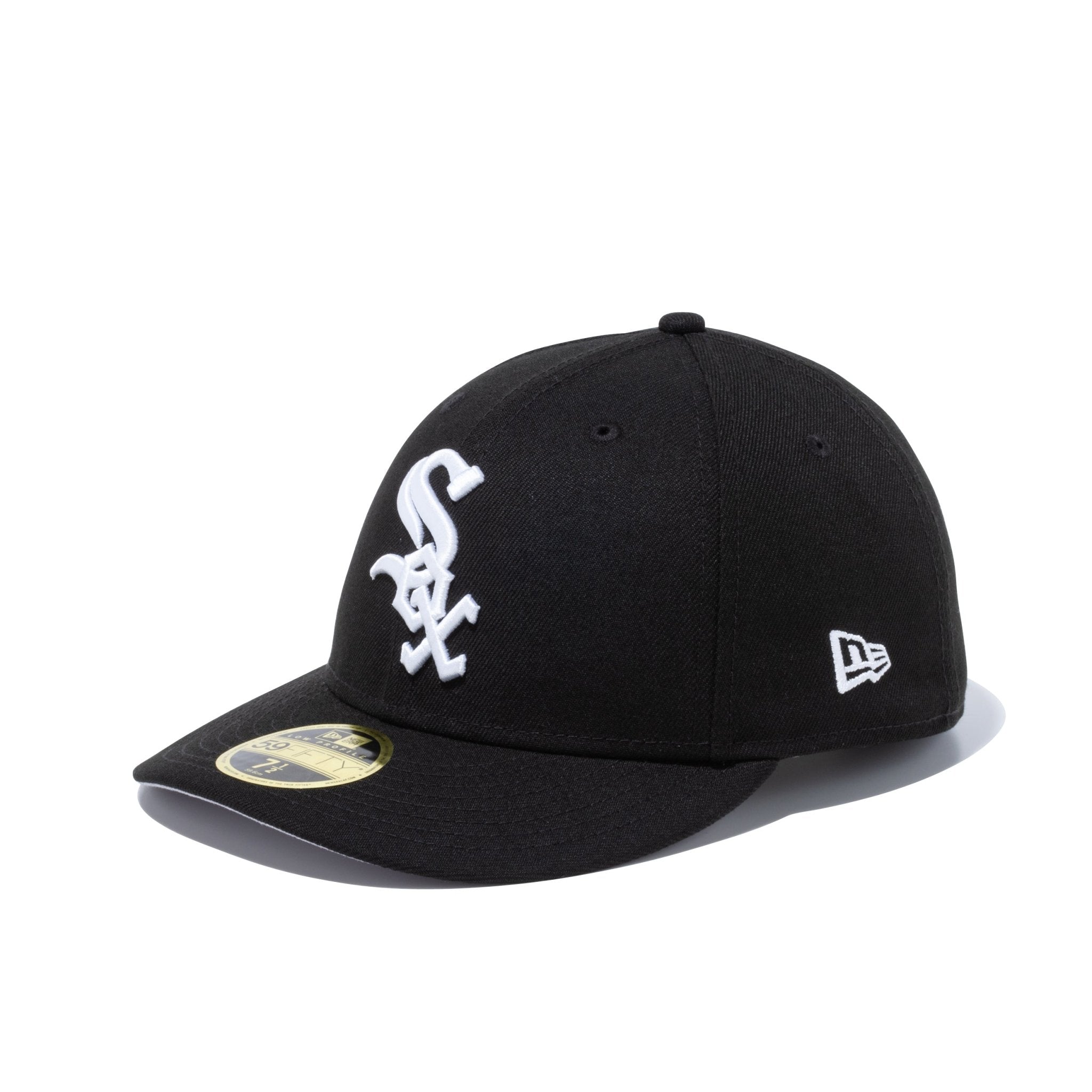 新品ホワイトソックスニューエラ59FIFTY LP 7 1/4 野球殿堂パッチ LP 59FIFTY Side Patch World Series シカゴ・ホワイトソックス