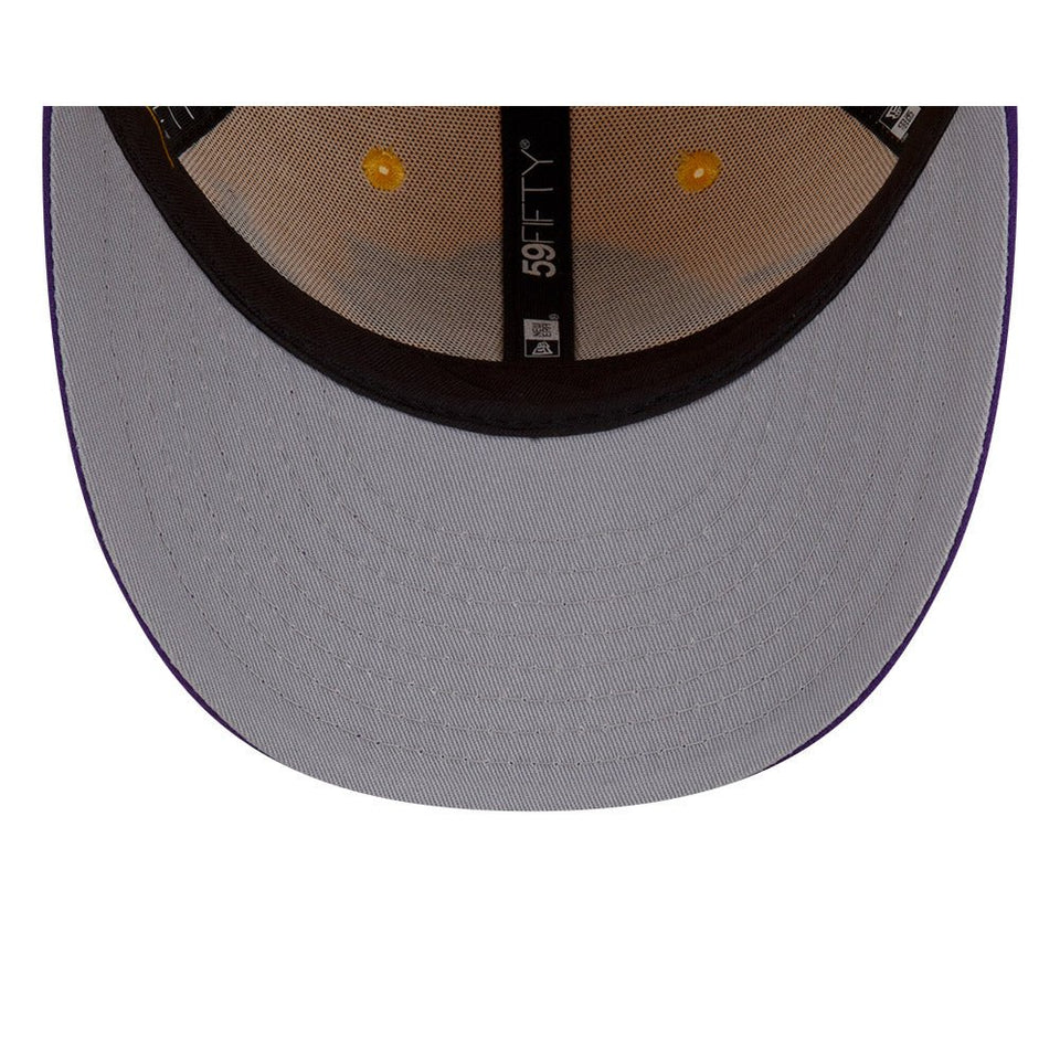LP 59FIFTY STAPLE ロサンゼルス・レイカーズ イエロー パープルバイザー - 13112651-700 | NEW ERA ニューエラ公式オンラインストア