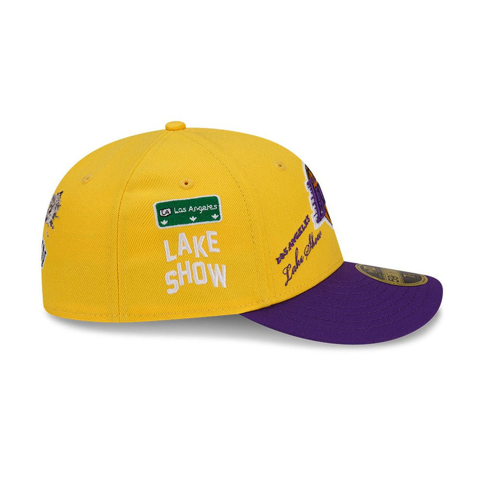 LP 59FIFTY STAPLE ロサンゼルス・レイカーズ イエロー パープルバイザー - 13112651-700 | NEW ERA ニューエラ公式オンラインストア