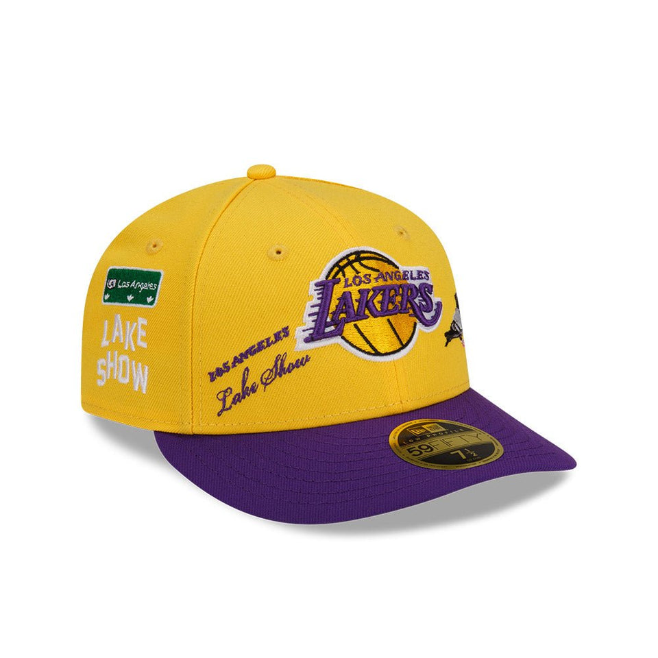 LP 59FIFTY STAPLE ロサンゼルス・レイカーズ イエロー パープルバイザー - 13112651-700 | NEW ERA ニューエラ公式オンラインストア