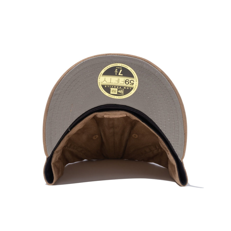 LP 59FIFTY Synthetic Suede シンセティックスウェード ニューヨーク・ヤンキース ベージュ - 13327760-700 | NEW ERA ニューエラ公式オンラインストア