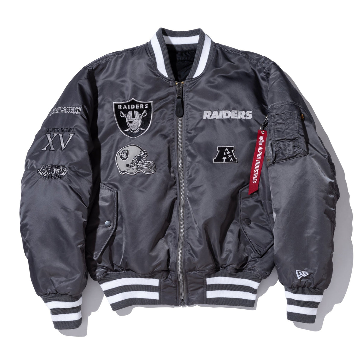 MA-1 NFL x Alpha Industries ラスベガス・レイダース グレー 
