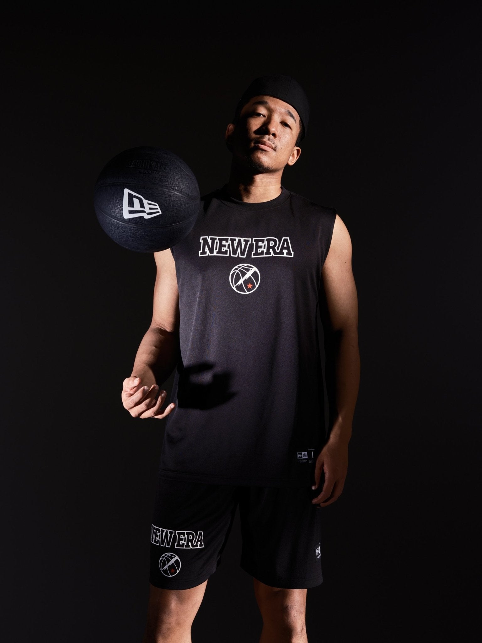 ハーフパンツ NEW ERA サンダーロゴ バスケットボール ブラック【NEW