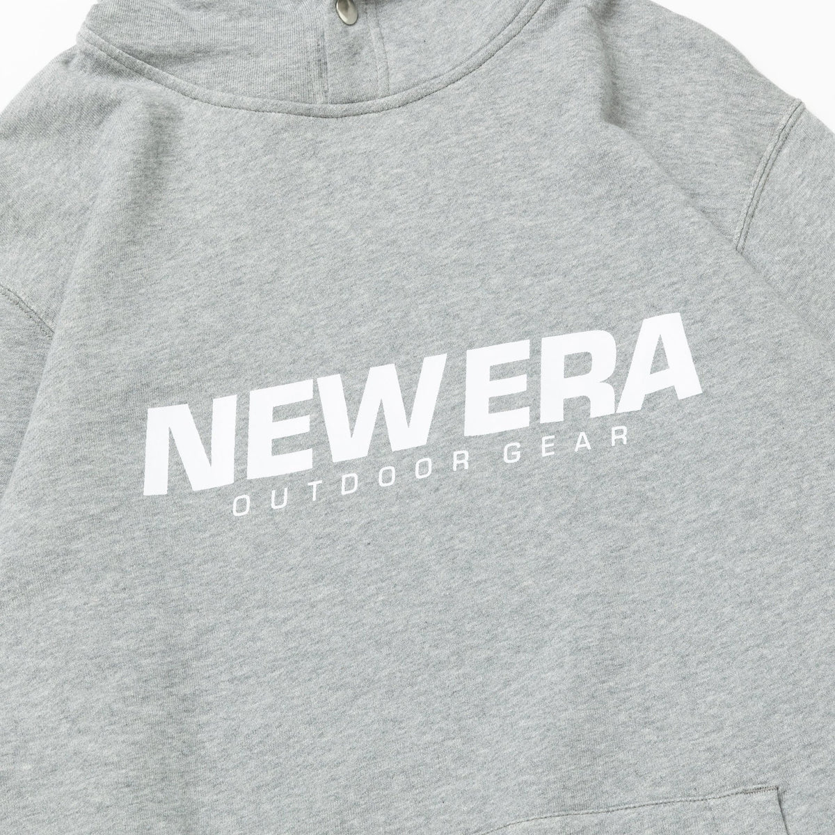 裏毛 スウェット プルオーバーフーディー New Era OUTDOOR GEAR グレー 【ニューエラアウトドア】