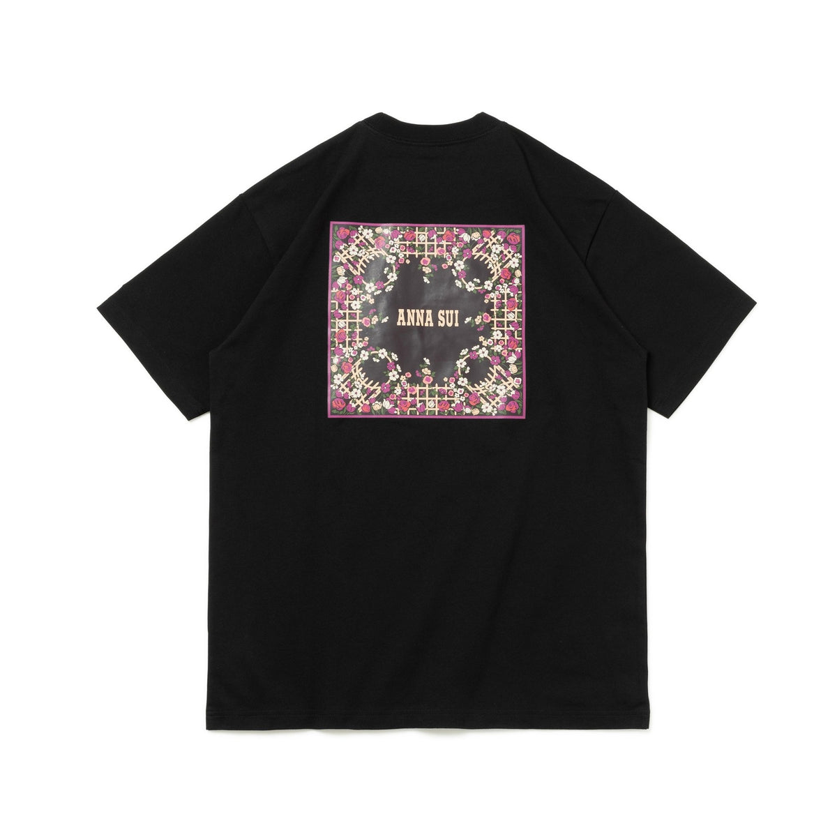 半袖 コットン Tシャツ ANNA SUI アナ スイ ブラック レギュラー 