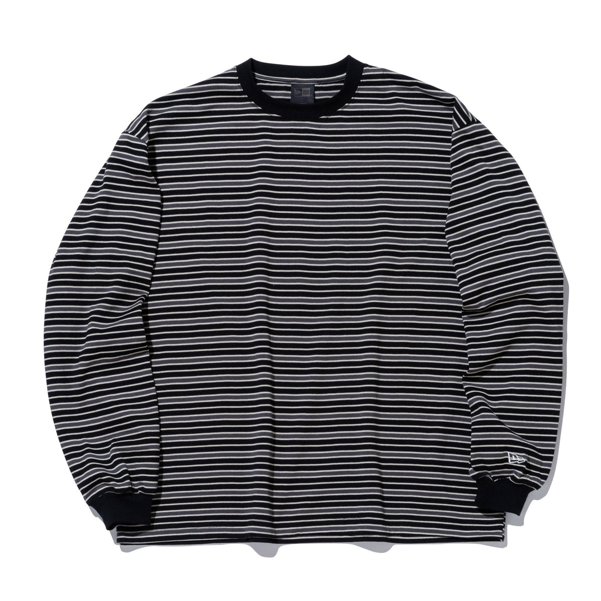 長袖 オーバーサイズド ボーダーTシャツ BLACK LABEL FW23 ブラック