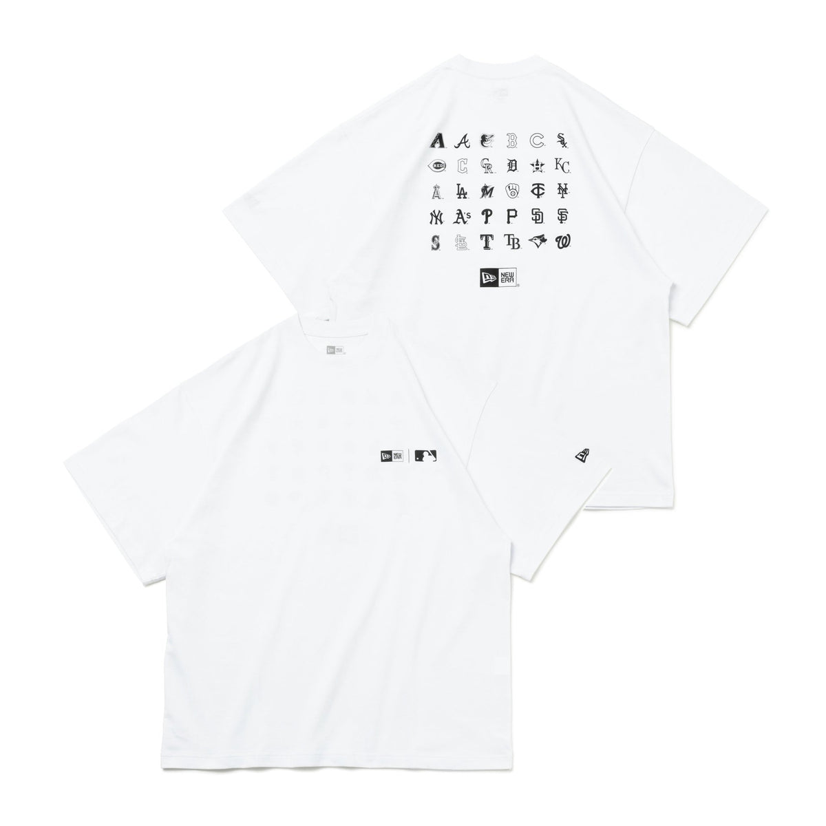 ◆NEW ERA◆ MLB 暗闇で光る！炎＆スカル オーバーサイズTシャツ t-mlb-apparel-13516732-s-new-