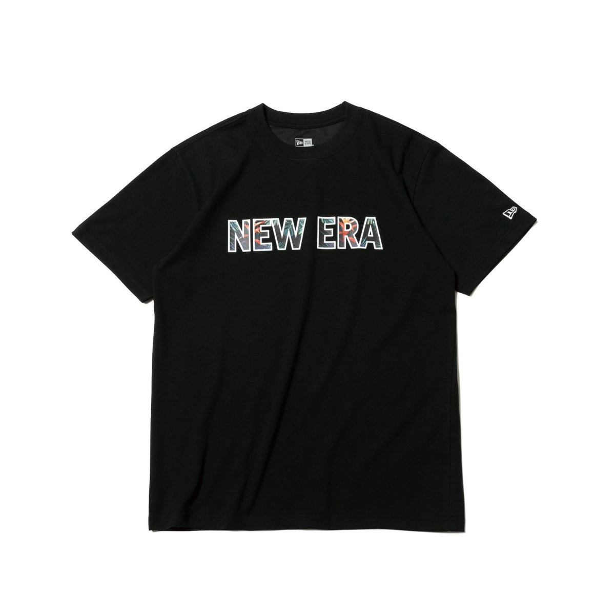 半袖 パフォーマンス Tシャツ ボタニカル NEW ERA ブラック