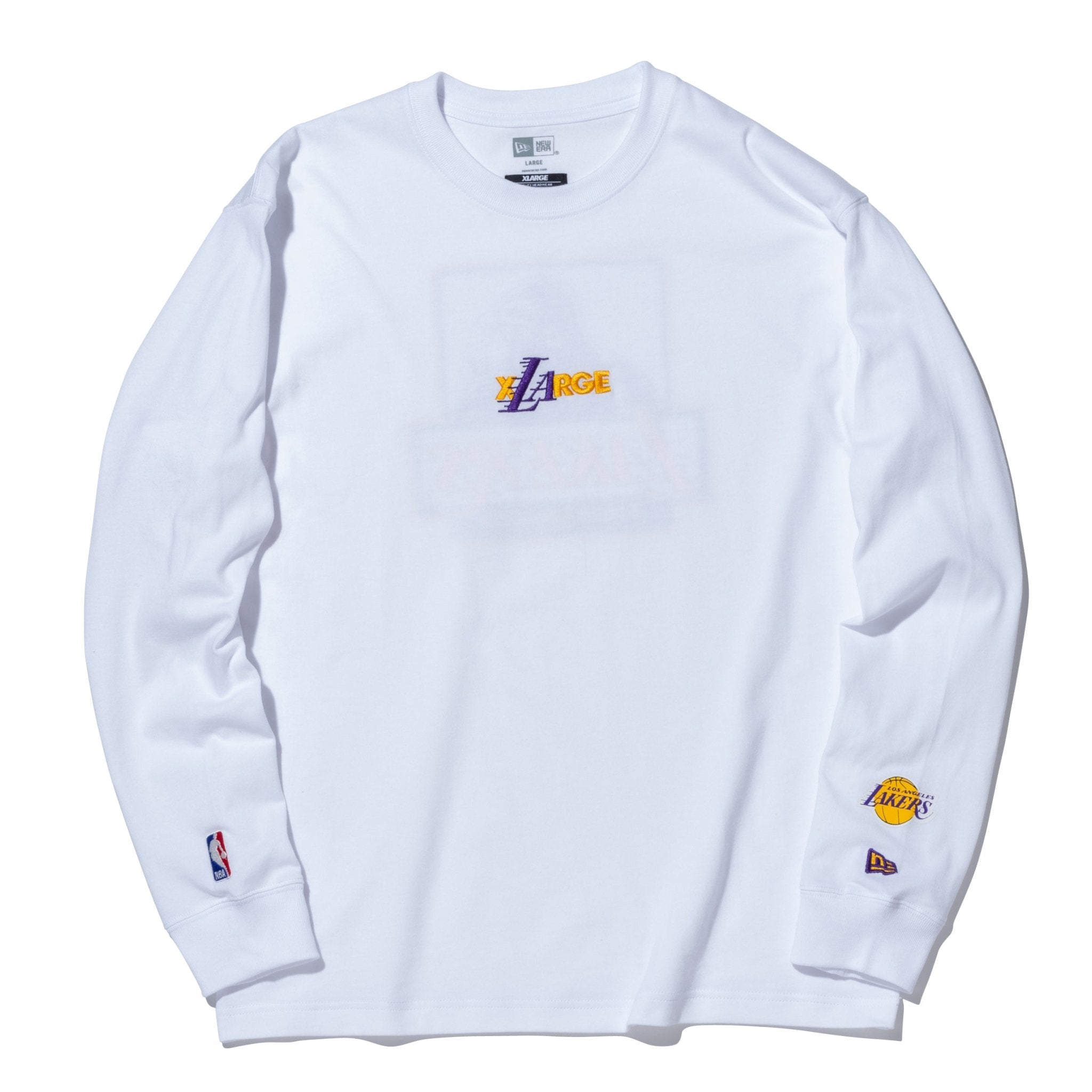 長袖 コットン Tシャツ XLARGE x NBA ロサンゼルス・レイカーズ