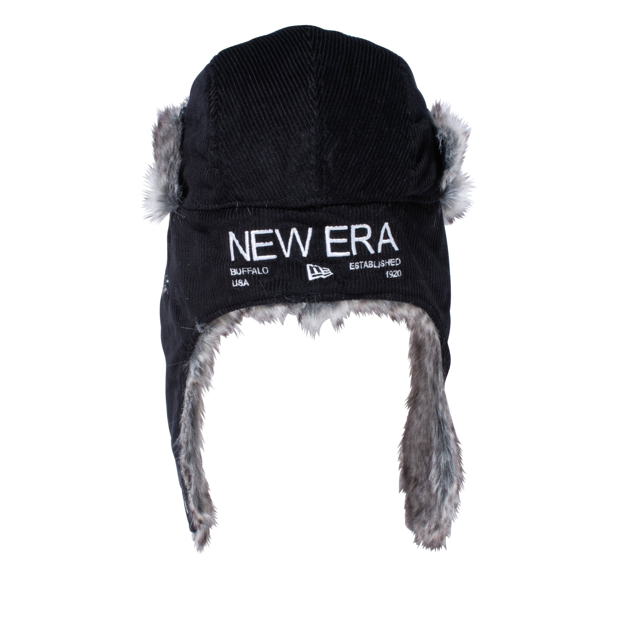 トラッパー The Trapper コーデュロイ NEW ERA ロゴ ブラック