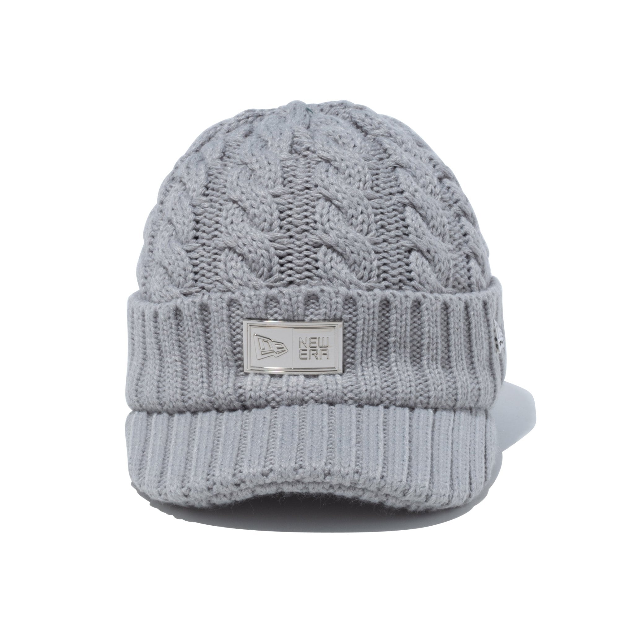 バイザーニット Visor Knit ボックスロゴ シルバーメタルプレート