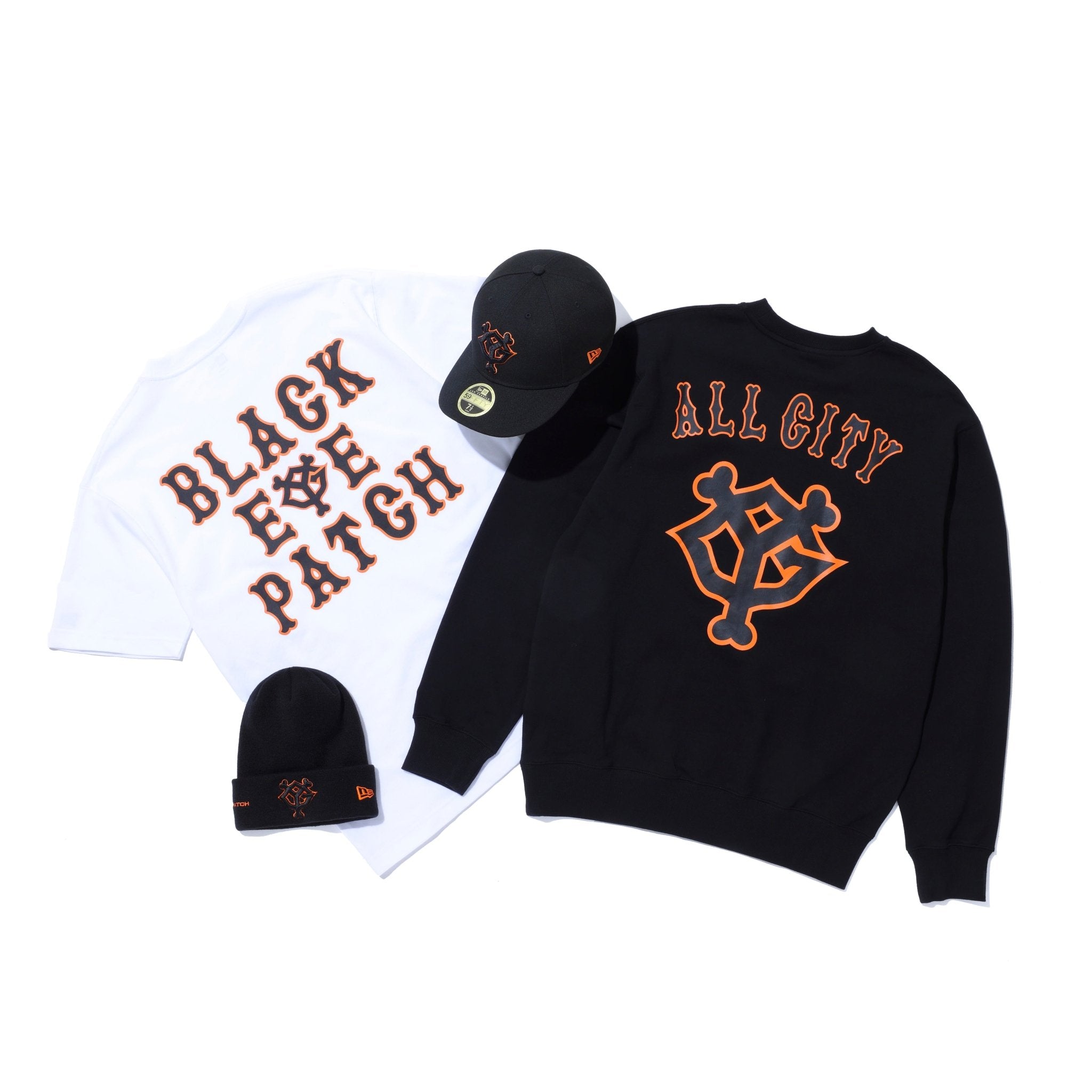 讀賣巨人 ジャイアンツ black eye patch コラボ スウェット 裏毛 スウェット クルーネック 読売ジャイアンツ x BlackEyePatch x