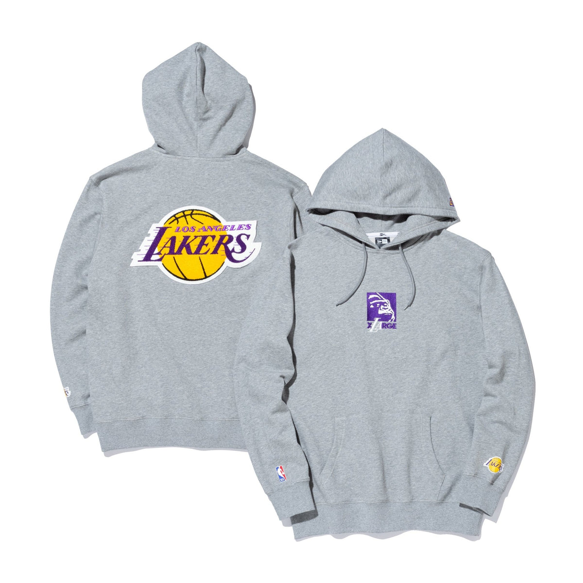 裏毛 スウェット プルオーバーフーディー XLARGE x NBA ロサンゼルス 