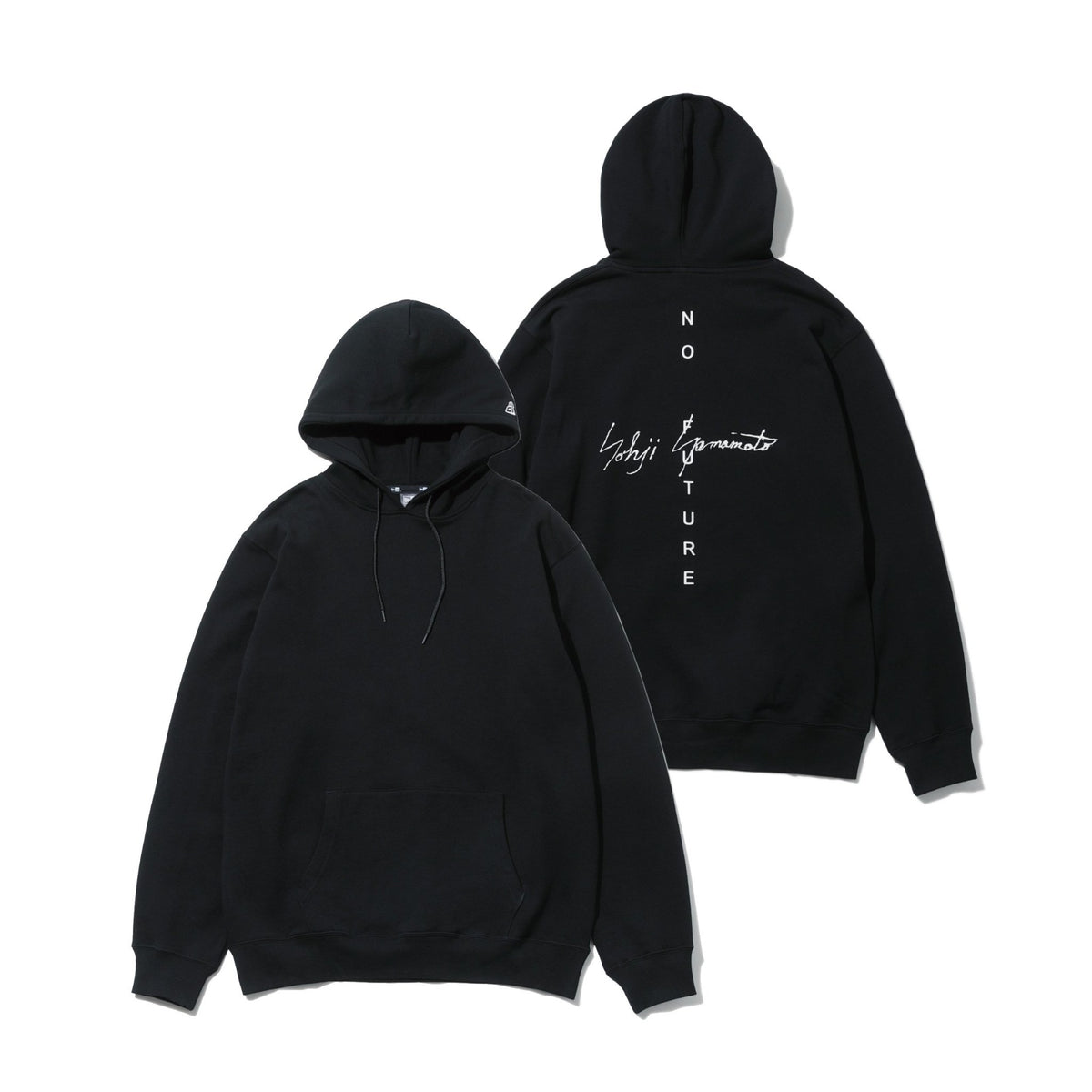 裏毛 プルオーバーフーディー Yohji Yamamoto FW21 NO FUTURE ブラック