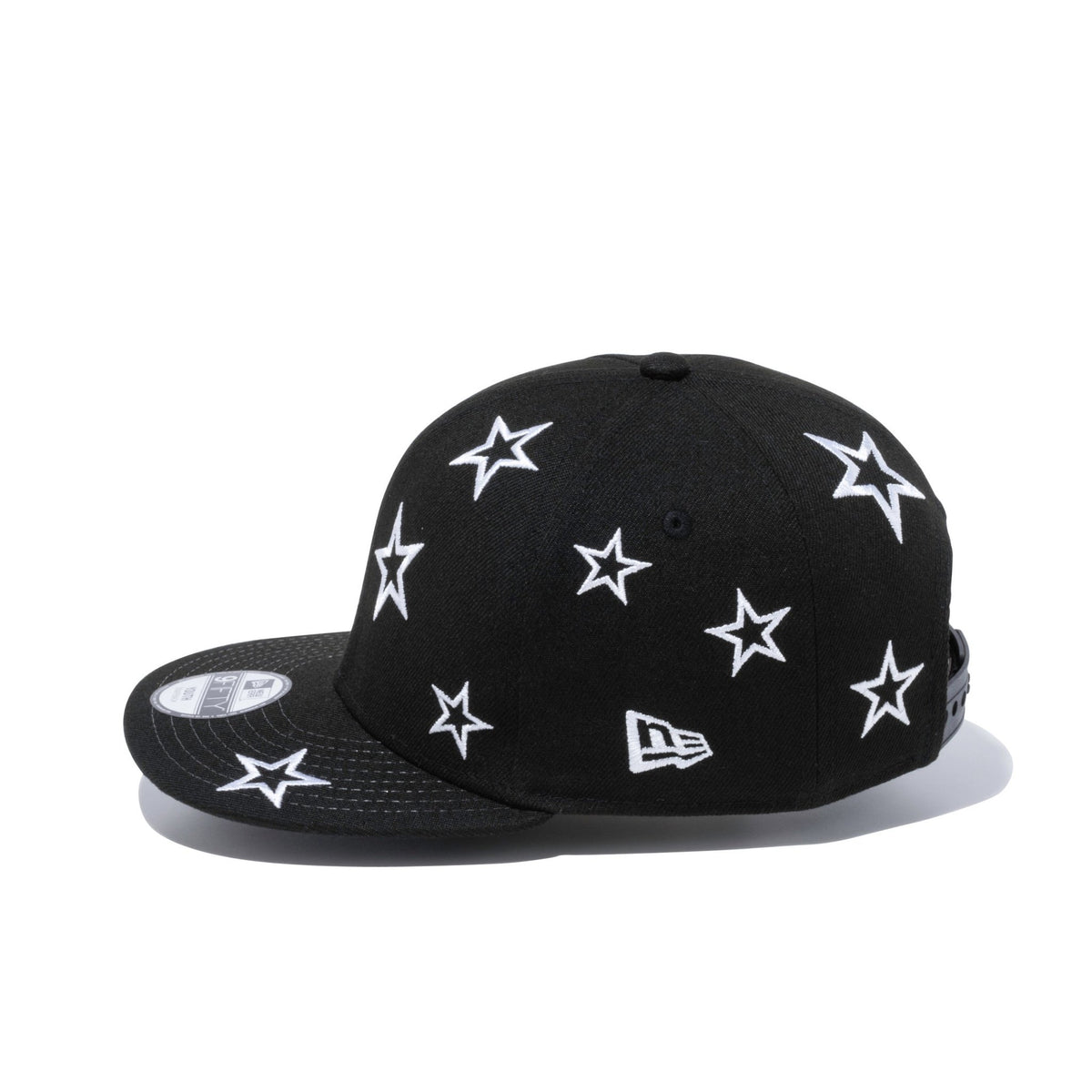 NEW ERA  ⭐️極美品⭐️キャップ/7 1/4/IVO/総柄/スター/ブラック