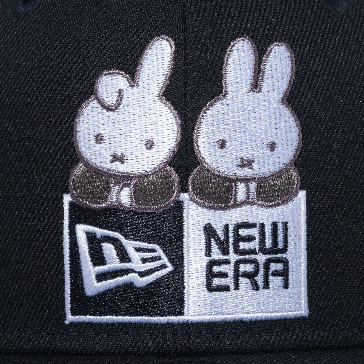 Youth 9FIFTY miffy ミッフィー ボックスロゴ ブラック