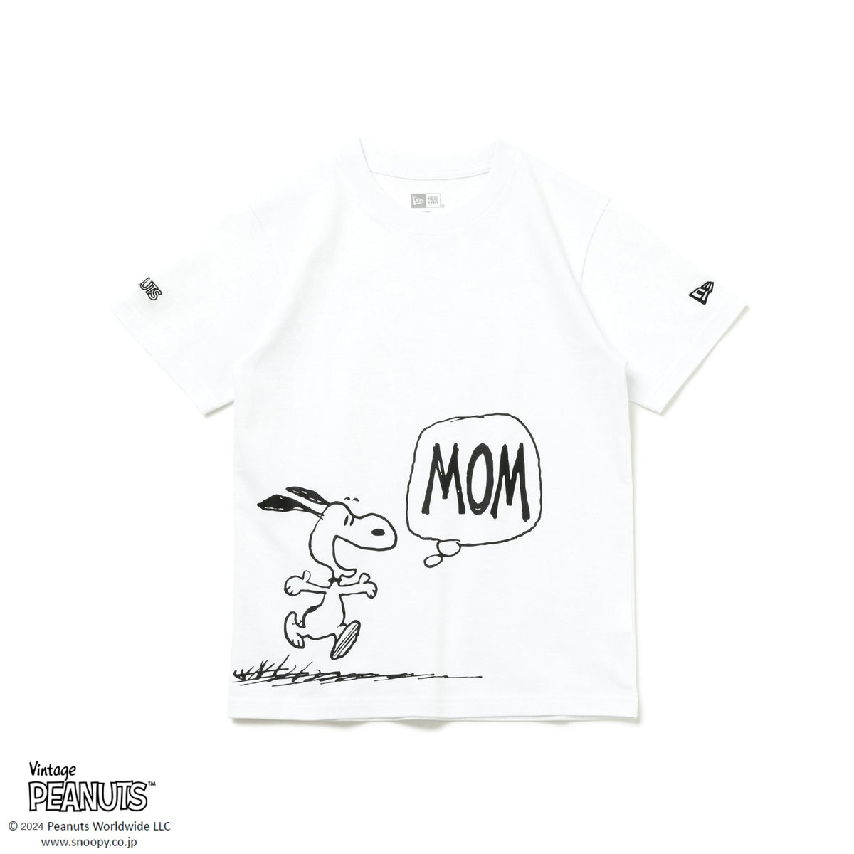 キッズ Youth 半袖 コットンTシャツ PEANUTS ピーナッツ スヌーピー 