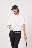 半袖 ミッドネック Tシャツ 鹿の子 ホワイト | ゴルフ