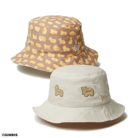 NEW ERA バケット リバーシブル たべっ子どうぶつ ブラック グレー バケット01 リバーシブル たべっ子どうぶつ ブラック/グレー