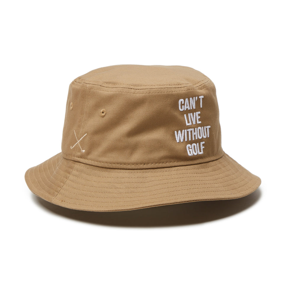 【ゴルフ】バケット01 CAN’T LIVE WITHOUT GOLF カーキ - 14326248 - SM | NEW ERA ニューエラ公式オンラインストア