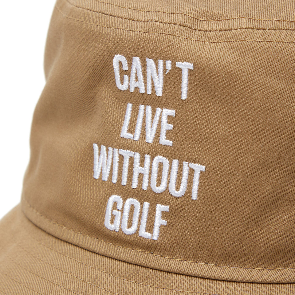 【ゴルフ】バケット01 CAN’T LIVE WITHOUT GOLF カーキ - 14326248 - SM | NEW ERA ニューエラ公式オンラインストア