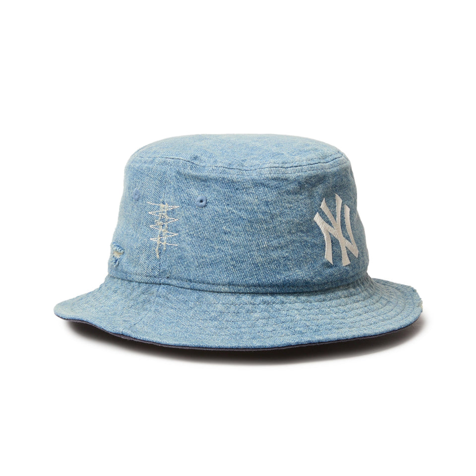 バケット01 Damaged Denim ニューヨーク・ヤンキース ウォッシュドデニム - 14388513 - SM | NEW ERA ニューエラ公式オンラインストア