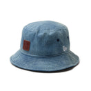 バケット01 Denim Leather Patch ウォッシュドデニム - 14307418 - SM | NEW ERA ニューエラ公式オンラインストア
