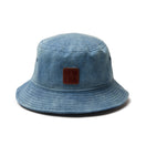 バケット01 Denim Leather Patch ウォッシュドデニム - 14307418 - SM | NEW ERA ニューエラ公式オンラインストア