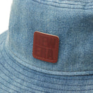 バケット01 Denim Leather Patch ウォッシュドデニム - 14307418 - SM | NEW ERA ニューエラ公式オンラインストア
