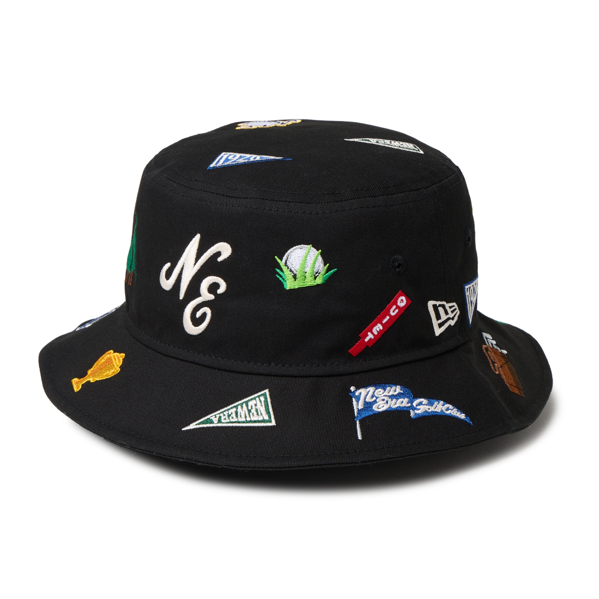 ANEW GOLF バケットハット 黒✖️ダークカーキ 01-golf-allover-14669052-sm-