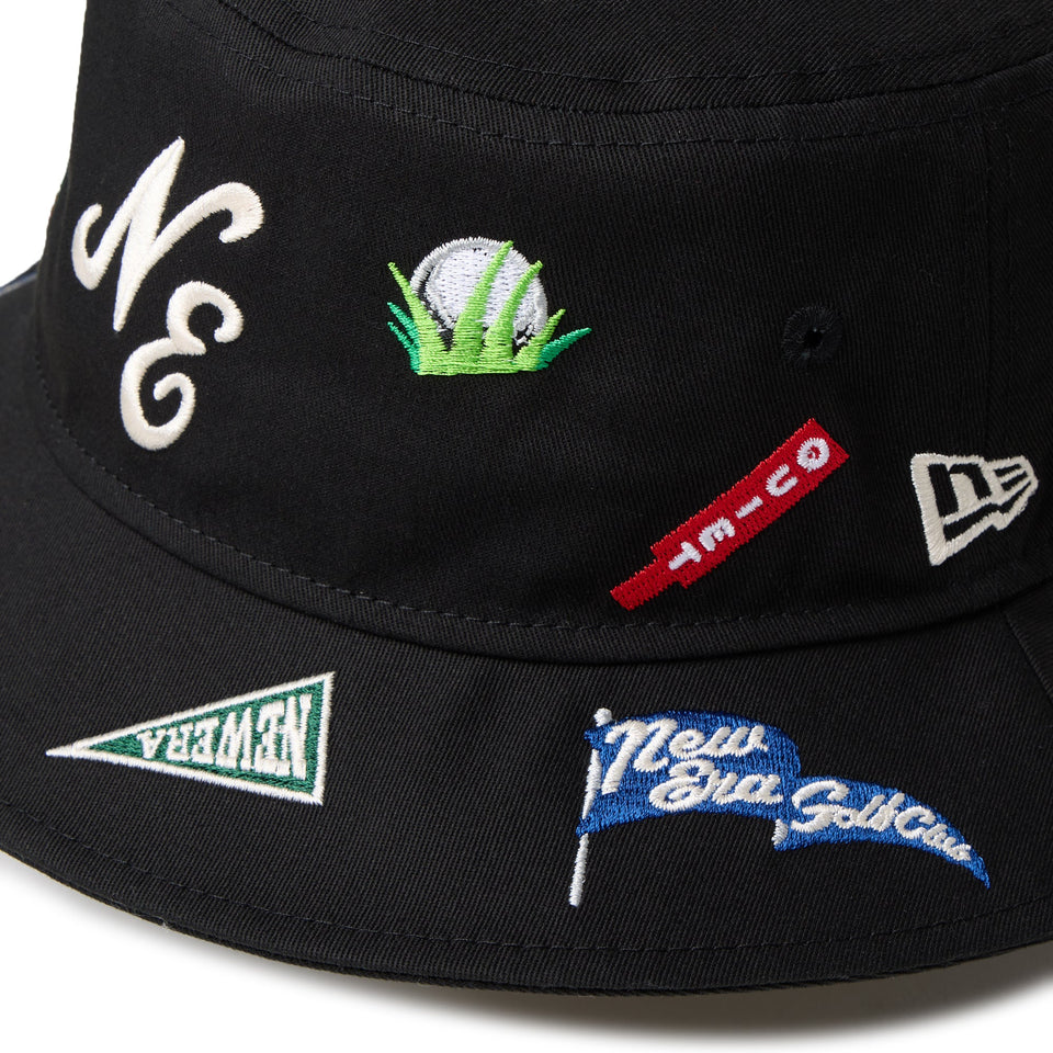 NEWERA GOLF Bandana All Over ブラック Mサイズ NEWERA GOLF Bandana