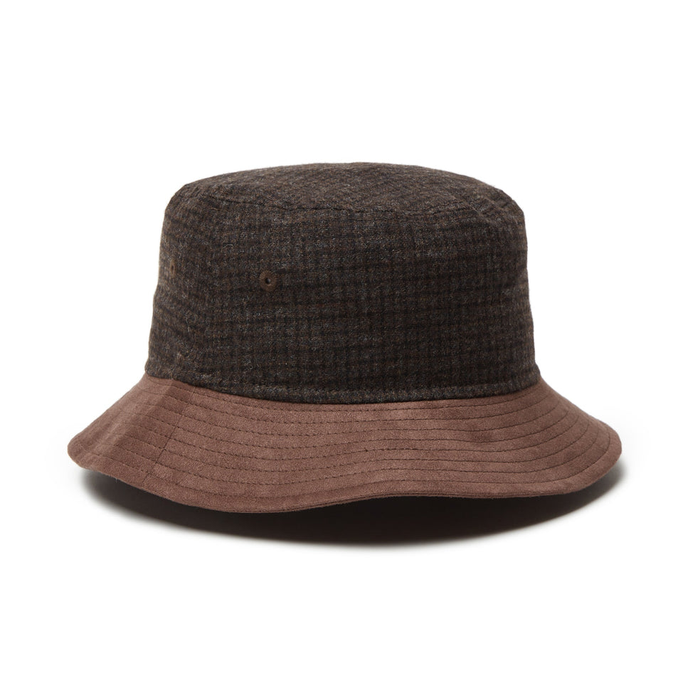 バケット01 Gun Club Check ブラウン ダークブラウンスウェードブリム - 14307415 - SM | NEW ERA ニューエラ公式オンラインストア
