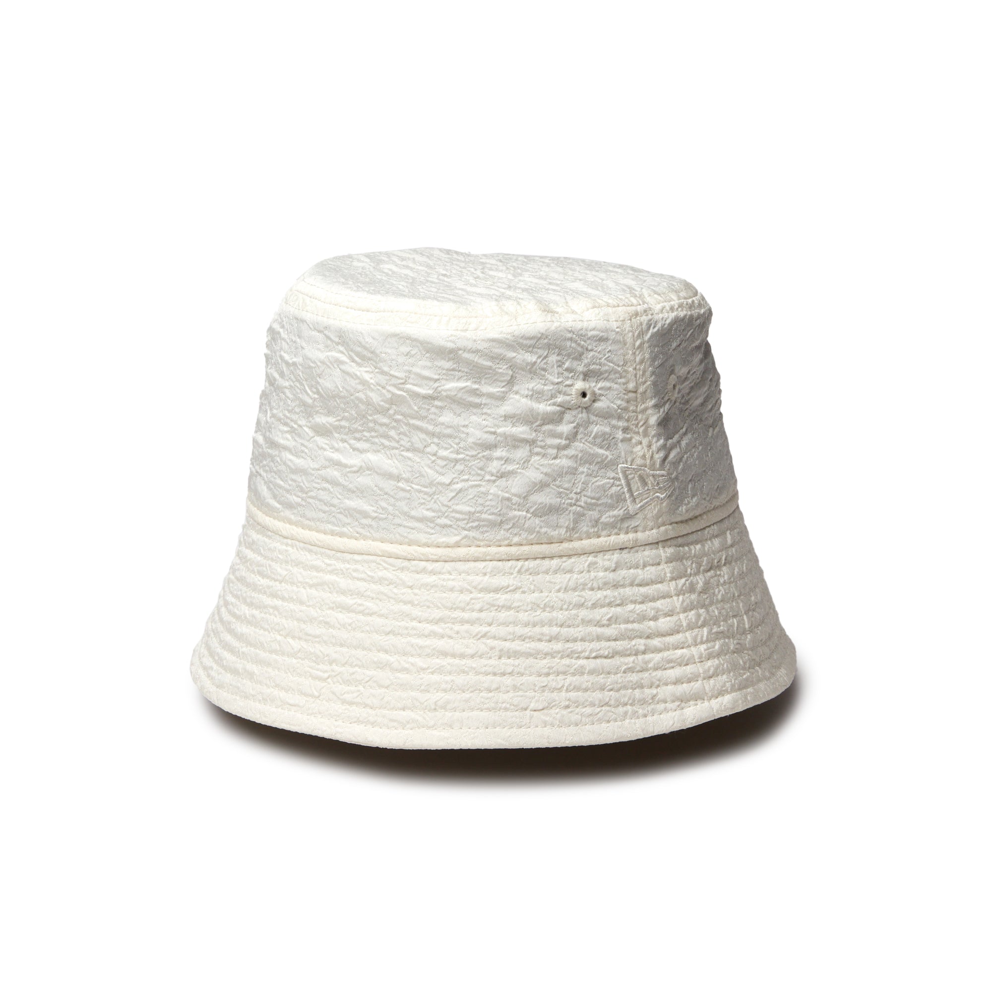 えむ様 バケット01 セーラーブリム Jacquard Fabric クロームホワイト